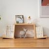 Desktop Bookshelf Bookcase Wooden Decorative Small Book Stand Desk Shelf for Living Room Study