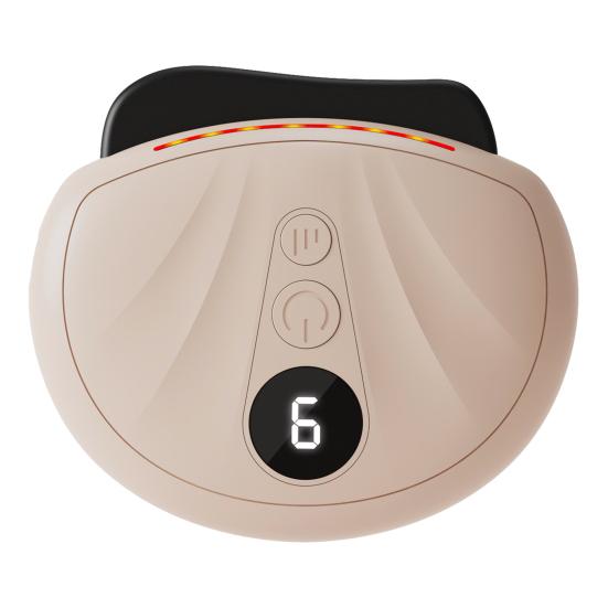 Electric Facial Massager Digital Display Compact Design Portable Rechargeable Anti-Aging Face Massager with Heat and Vibration