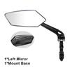 Bicycle Handlebar Reflector Rear View Mirror Mountain MTB Electrical Bike Scooter Wide-Range Cycling Adjustable Angles Mirrors