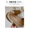 Girls' woven hollow sandals for small, medium, and large children2026Summer Pearl Princess Sandals with Closed Toe for Beach Fashion