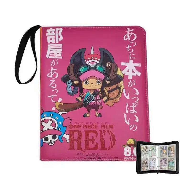 2x2 900pcs Cards Holder Anime Luffy ACE Zoro Game Binder Card Holder Zipper Album Book Capacity R SR TGR GP Collectibles Folder Kids