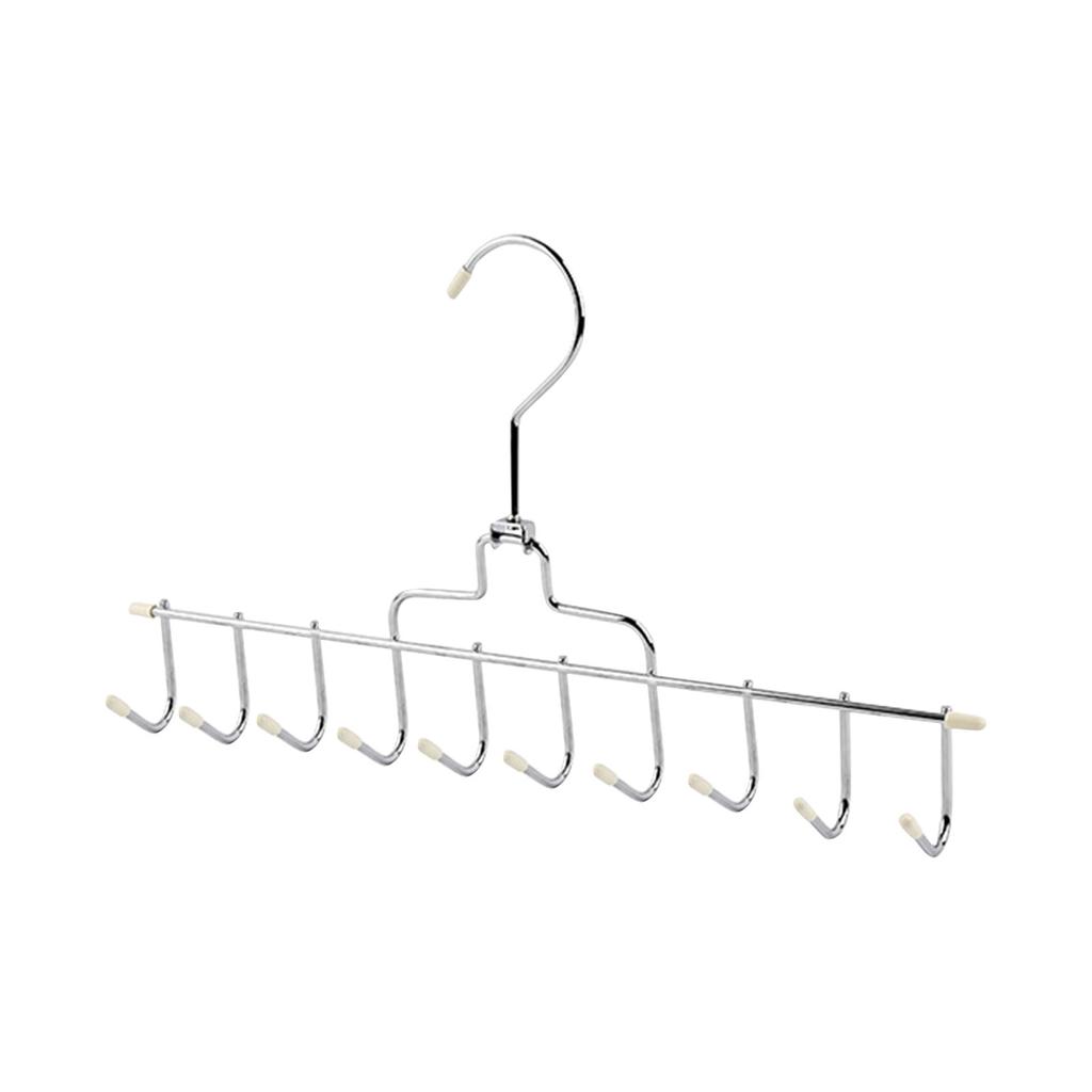 10 крючков из нержавеющей стали, держатель для ремня, домашний ремень, слинг для галстука, многофункциональная вешалка, подвесной шарф, шелковый шарф для хранения, вязанный крючком, подвесной