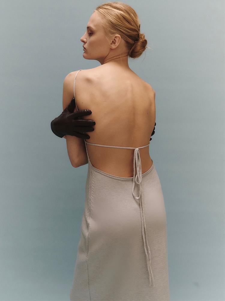 EDOLYNSA Лето 2024 года, сексуальное вязаное платье с открытой спиной, без рукавов, пляжное платье макси, купальник, бикини, накидки, элегантный праздничный облегающий наряд K8