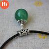 Привет Подвески Зеленый Бусина Кулон Ожерелье Тибетского Серебра Цвет Чокер Цепи Женские Подарки