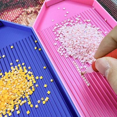 DIY Поднос для алмазной мозаики, вышивки, бисероплетения, контейнер для хранения страз с всплывающей пробкой Y-образной формы, большой емкости