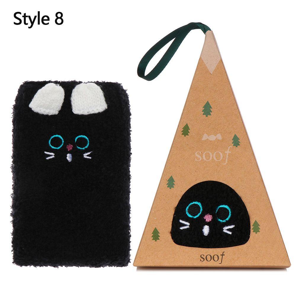 Теплые носки с рисунком животных 3D пушистые коралловые носки для носков рождественские подарочные носки с коробкой