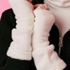KOLEAT [Мех. версия] Флисовые вязаные грелки для рук (WHITE) Перчатки осенне-зимнего сезона вер.