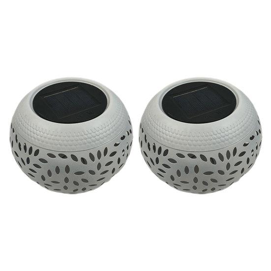 1/2 шт. солнечные фонари полый дизайн автоматическое включение/выключение уличные водонепроницаемые металлические светодиодные солнечные фонари украшения для крыльца и двора