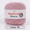 SquirrelWool 150 г Пледовое одеяло ручной вязки из меха белки с дизайном в виде букета роз