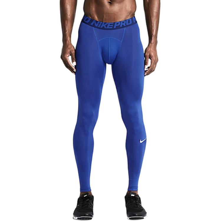 Nike Knitted Sweatpants Men's Blue Moderate Slim Fit Pants 703098-480