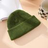 Winter Out Warm Melon Fur Hat, Knitted Hat Women, Knitted Hat Men's Solid Color Versatile Couple Pullover Hat