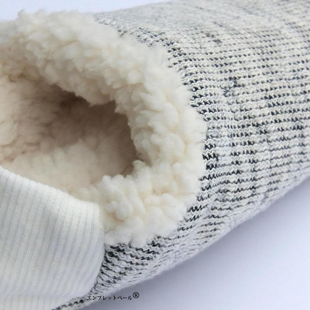 Комнатные тапочки Emplet и носки, объединенные в дизайне из твида-слаб и боа из овчины, доступны в размере XL. Новый взгляд на комнатную и Легко стирать когда