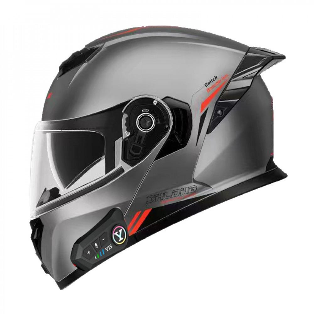 Modular Flip‑Up & Half Full Face Motorcycle Helmet, DOT Approved ABS Shell for Electric Motorbike Summer Riding