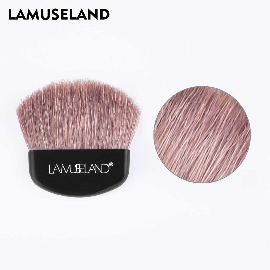 LAMUSELAND Набор бархатных румян для лица с кистью для румян #LAS301