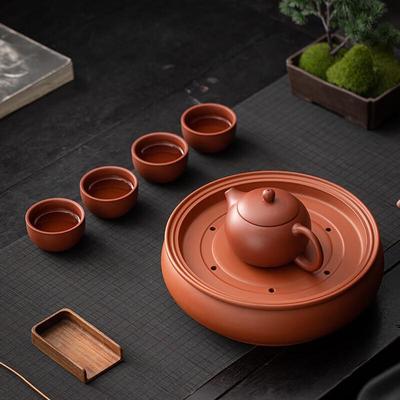 Sushiceramics Zisha Xishi Чайник для чая Ганфу с 4 чашками и подносом