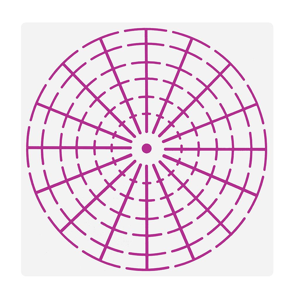 6Pcs Plastic Mandala 8/12/16 Segment Stencils Creative Template Set Art Projects