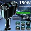 120 Вт Двойное USB Автомобильное Зарядное Устройство с Кабелем Быстрой Зарядки для Прикуривателя