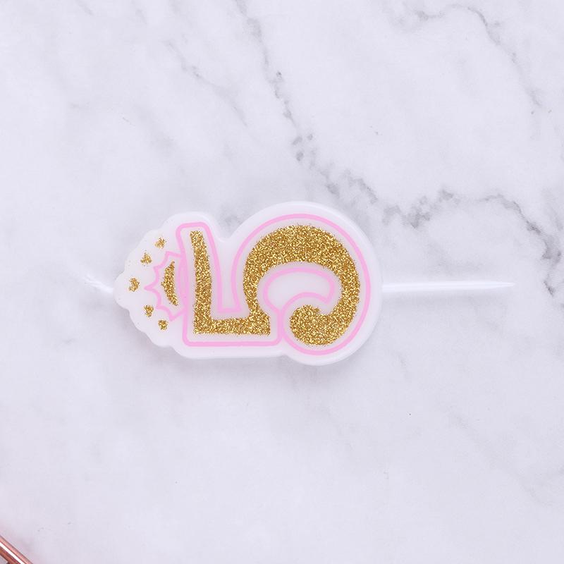 Свеча на день рождения в виде цифры