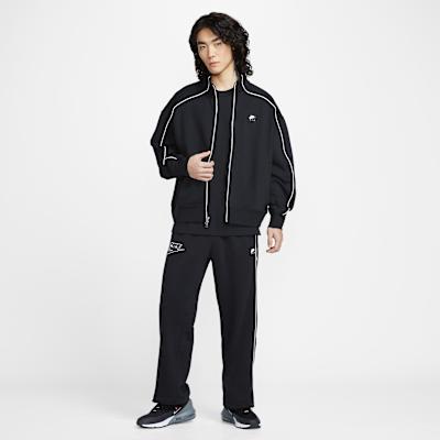 Men's Nike Air Running Jackets Men's Black Stand Collar Moderate Other