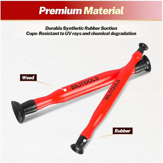 BILITOOLS 2PCS Valve Lapping Tool Kit, Valve Grinding Tool, 8 Spare Cups