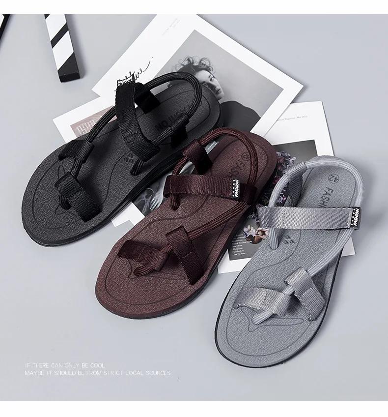 Fashion Summer Fashion Men SandalsRoman Outdoor Beach Comfortable Shoes Flip Flops Slip On Flats Opened Toe Sports Slippers