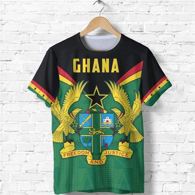 Футболка с принтом 3D Ghana Nationa IndependenceDay, эмблема Республики Гана, флаг, графические футболки для мужчин, мужская одежда, топы