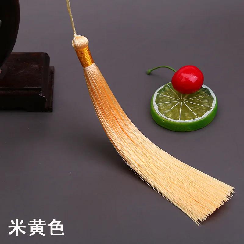 17 см Длинная кисточка-шип Китайская одежда DIY Аксессуары Музыкальный инструмент Подвеска Ледяной шелк Вертикальные шипованные кисточки для поделок