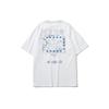 Sport Fashion Series Printed Loose Round Neck Short Sleeve T-Shirt Men Tops White AHSR447-6