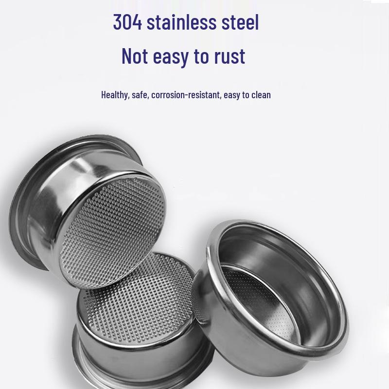 Сетка кофейного фильтра из нержавеющей стали 304 для итальянской кофемашины - Одинарная/Двойная чаша для порошка и ручка