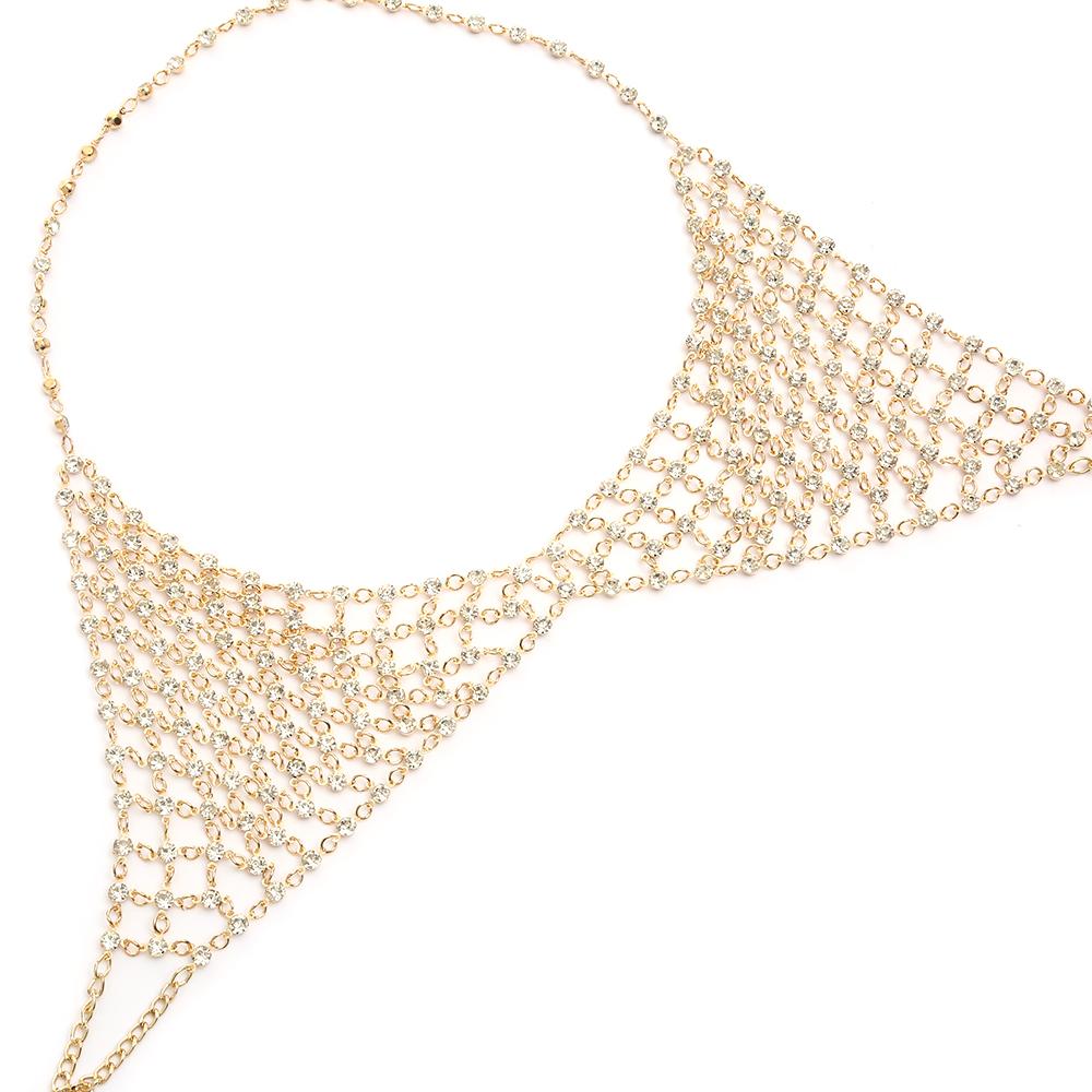 Сексуальная цепочка для бюстгальтера со стразами, роскошные ювелирные изделия, цепочки для груди, аксессуары для тела, праздничные украшения