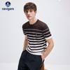 Мужская полосатая футболка с круглым вырезом Cool-Sense