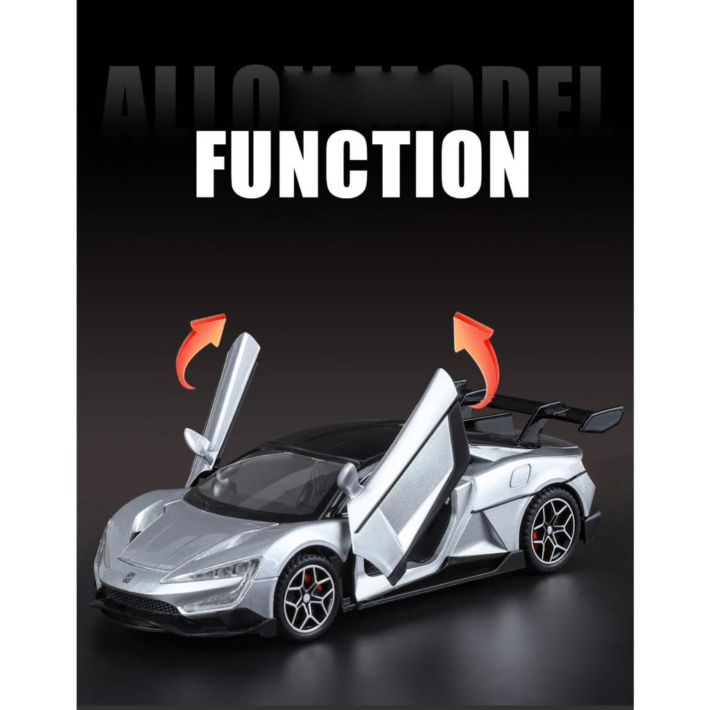 1/32 BYD Look Up U9 Pure Electric Performance Supercar Alloy Diecast Model Car Home Trendy Toys Collections Hobby Display Friend