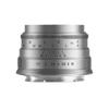 Brightin Star 35 мм Светосильный Ручной Фикс-объектив для Беззеркальных Камер Panasonic Olympus M4/3 Серебристый F1.7 & APS-C (G7, GX85, GX9, G95, GH5, GH6,