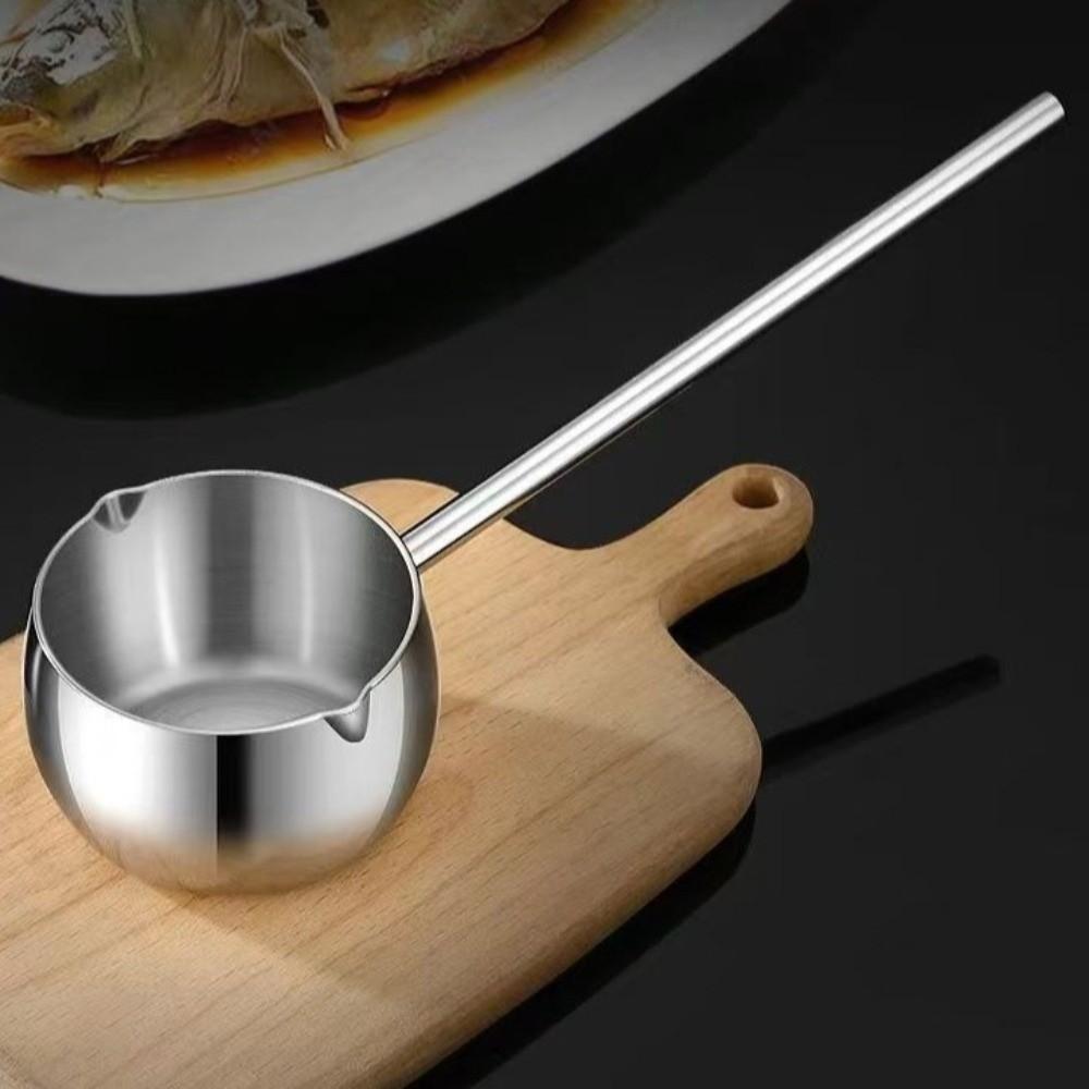 10oz/300ml Milk Warmer Pot Long Handle Cooking Sauce Bowl New Noodle Bowl