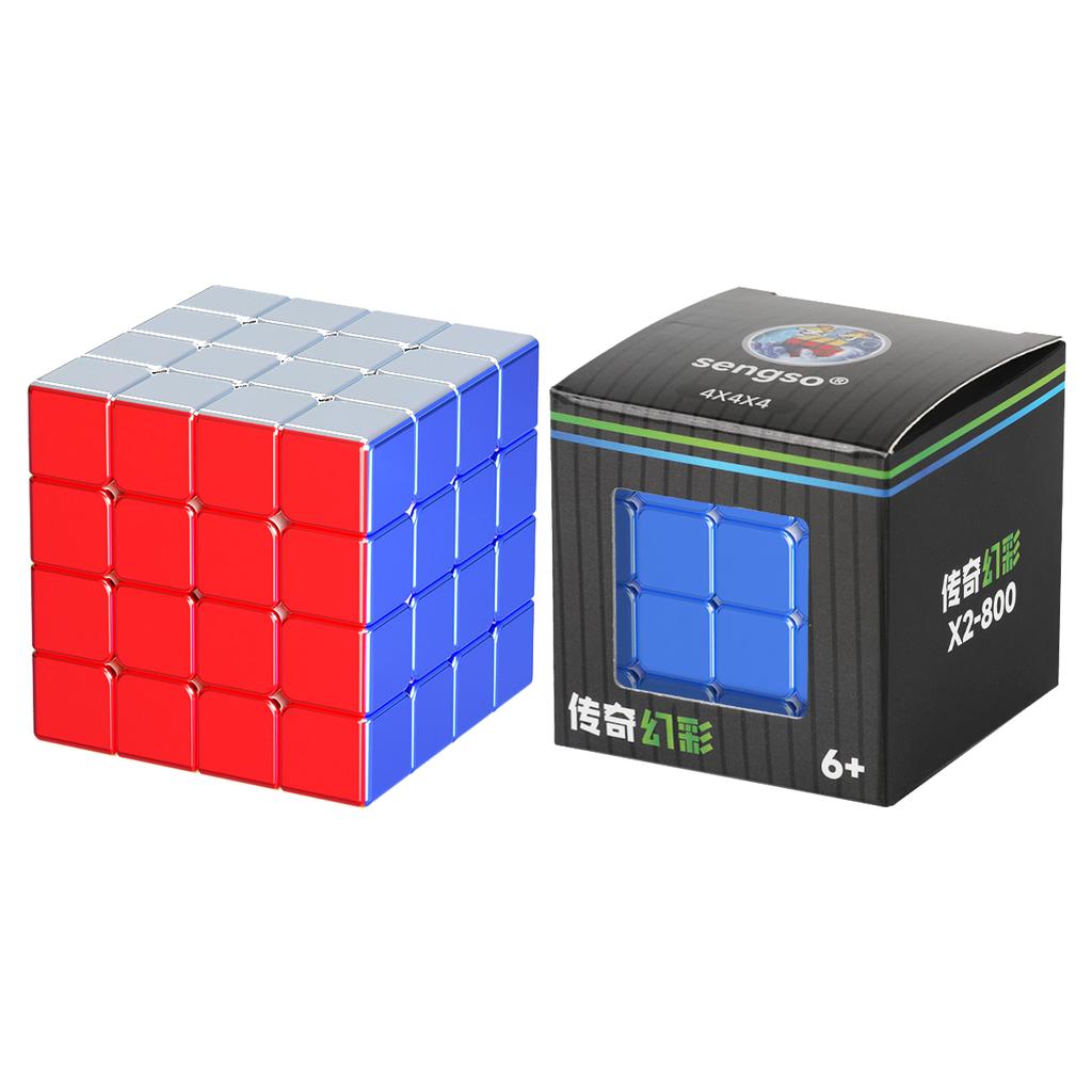 Legend Metal 4x4 5x5 Магнитный магический скоростной куб Fidget Toys Sengso Electroplate Cubo Magico Puzzle