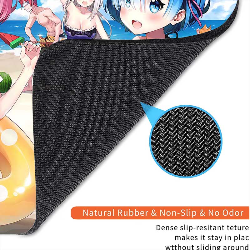 Игровой коврик для мыши R_Rem R_Re Zero, маленький, для геймера, с нескользящим краем, стандартный, компактный, для ПК, с прошивкой, офисный коврик