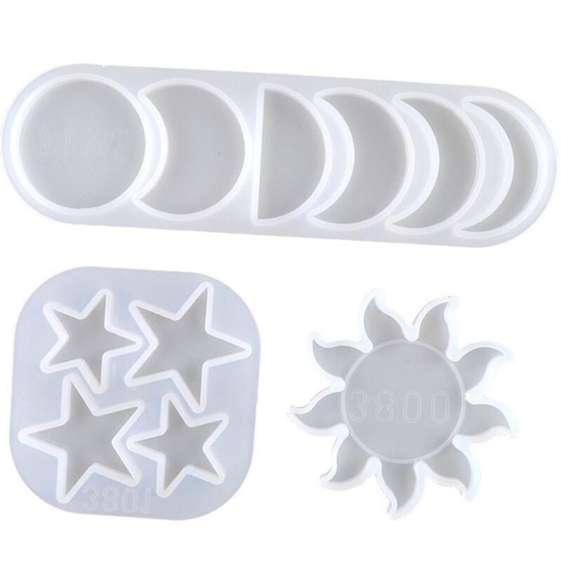 DIY Handmade Mold Star Sun Moon Silicone Resin Molds Jewelry Decorations Resin Mold Silicone