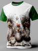 Футболка мужская повседневная с принтом Animal Funny Retro, уличная повседневная футболка для бара, с короткими рукавами и круглым вырезом, одежда для весны и лета