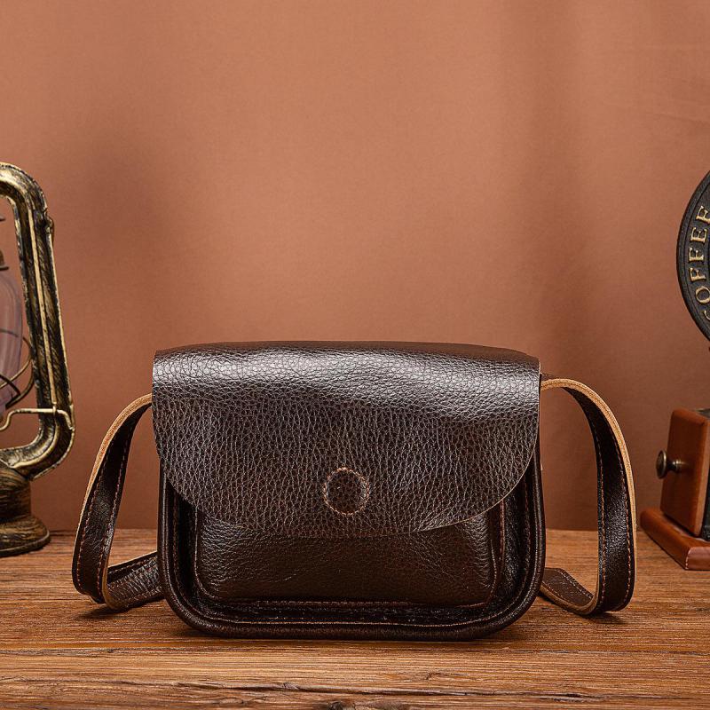 Johnature Винтажная женская сумка из натуральной кожи, универсальные однотонные однотонные сумки из натуральной яловой кожи на плечо и через плечо