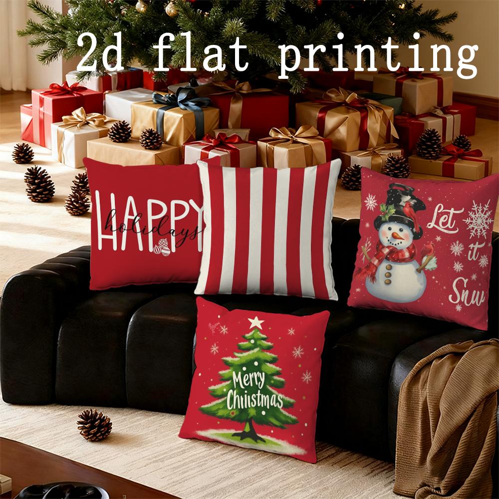 Home Decor Holiday-themed Pillow Covers Decor Suitable For Sofa Bedroom Car Pillow Cover Cushion Rectangular Back Cushion