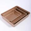 Rectangle Cake Baking Tray Nonstick Bakeware Pans Gold Oven Baking Pan