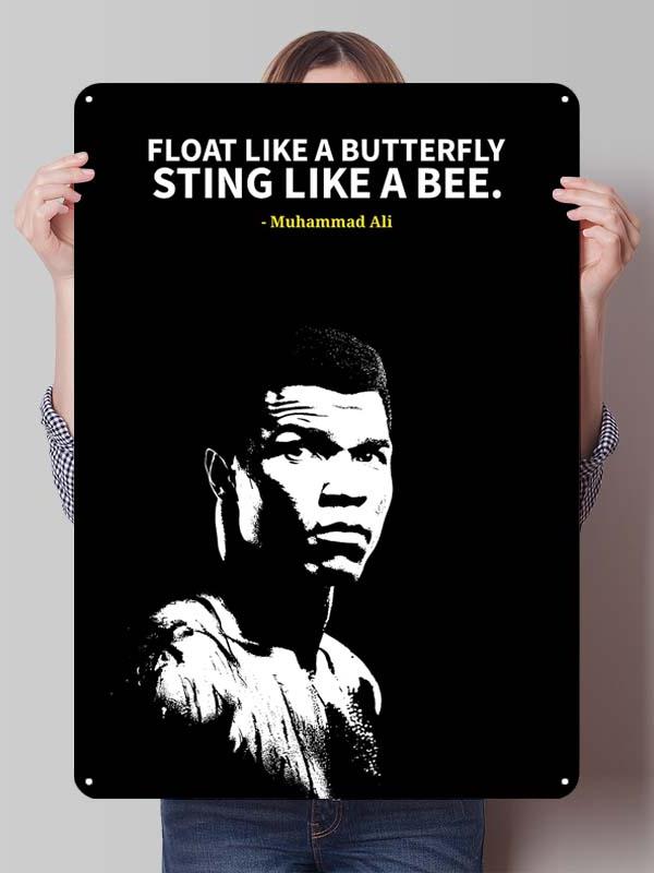 Металлические постеры с изображением Мухаммеда Али, боксера, декор для комнаты, изготовленные на заказ металлические таблички с боксерскими мотивами для украшения стен, ретро-стиль для дома и мужской тематики.