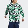 Adidas Graphic Print Pullover Hoodie Men Tops Green H13810