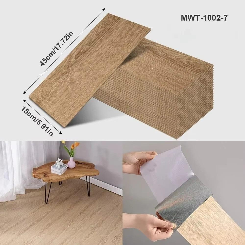 16 шт./набор Самоклеящиеся напольные наклейки Сделай сам Наклейка на стену под дерево Термостойкая Водонепроницаемая Имитация настенной плитки