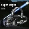 Super Bright Sensor LED Headlamp 30WLED Built-in Battery Powerful Torch USB Rechargeable Headlight Waterproof Head Lamp Lantern