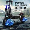 TOURSOR E5B Foldable Electric Scooter for Adults 6000W Motor 85km/h Speed 120km Range 60V40AH Battery 11-inch Off-road Tires