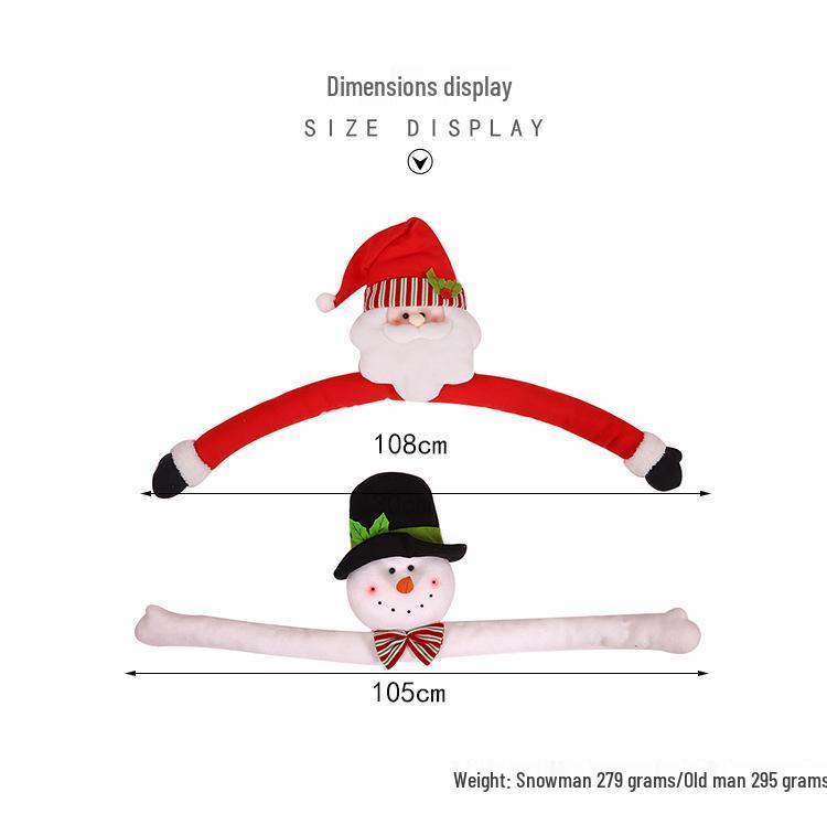 Дед Мороз и Снеговик Верхушка для елки - Праздничное украшение