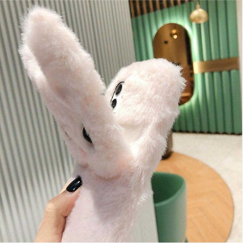 Зимний теплый плюшевый чехол для телефона iPhone 14 13 12 11 Pro max X XR 7 8 plus/Redmi 9 9A 9C 9T 8 A 10 Note 10 8 9 pro/Samsung Zfold 4 A12 A22 A32 A52 A51