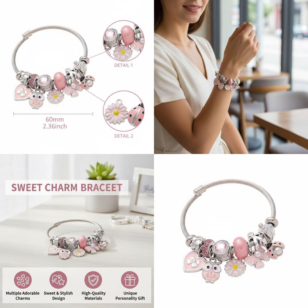 Diy Owl Butterfly Pendant Jewelry With Stainless Steel For Summer Fashion Accessories