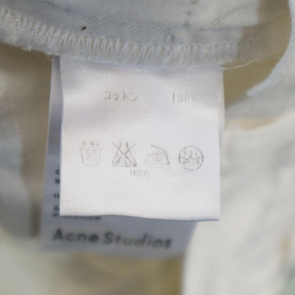 Acne Studios Джинсы из денима с необработанным краем W26 белые Мужские Б/у